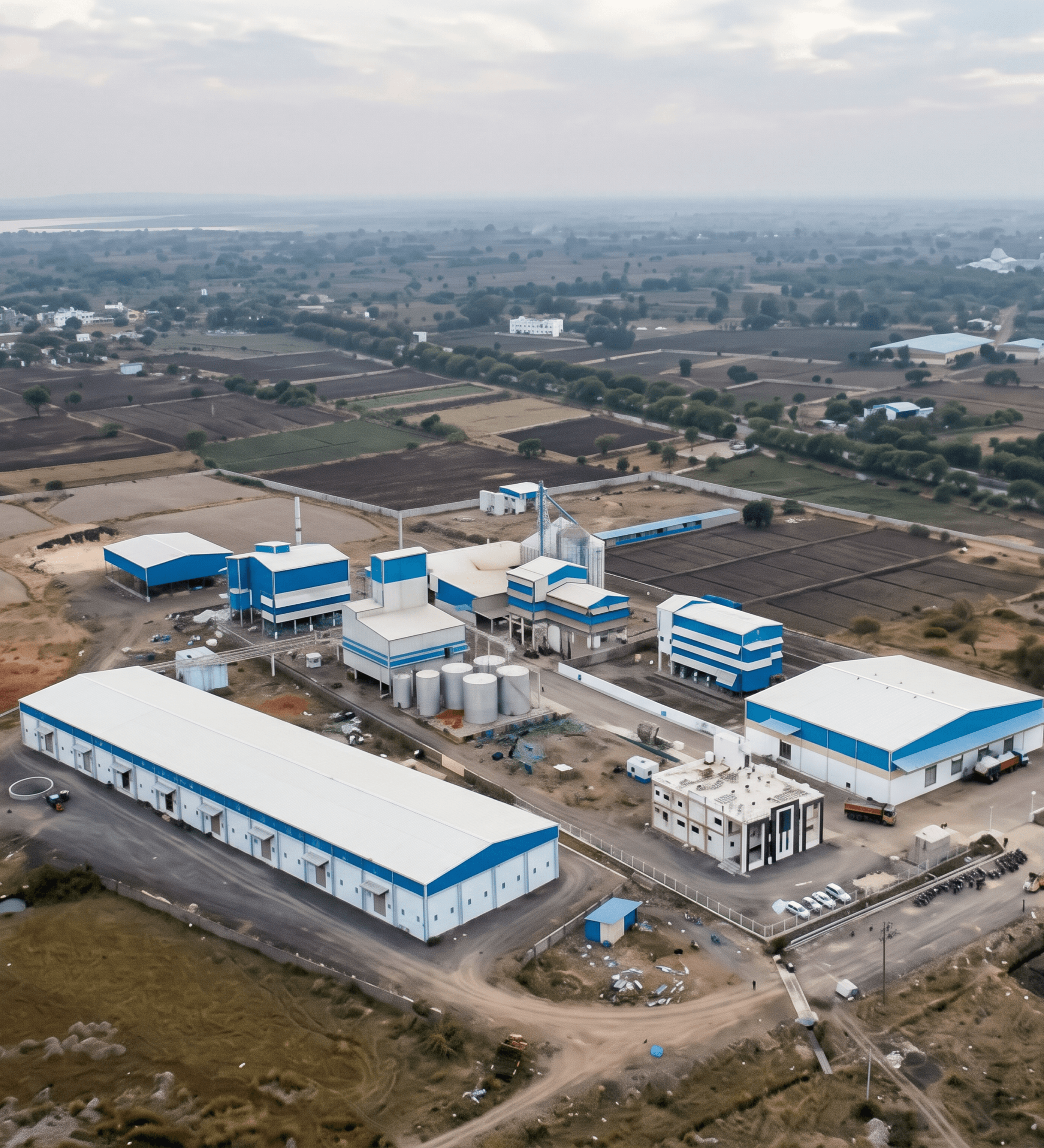 Dhirendra factory aerial view